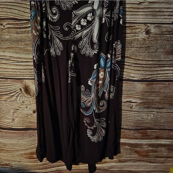 Angie capris women's large multicolored pre-owned - Picture 4 of 5